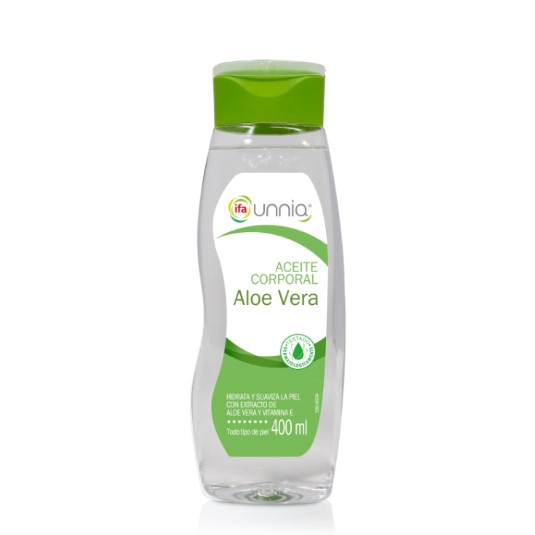 ACEITE CORPORAL ALOE VERA BOTELLA 400 ML