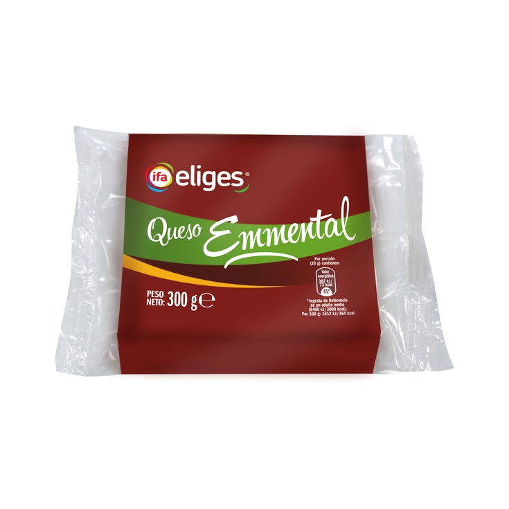 Queso emmental en taco 300g Queso emmental en taco 300g