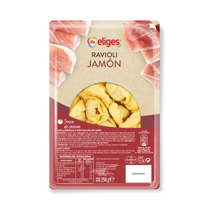 Ravioli de jamón - 250g