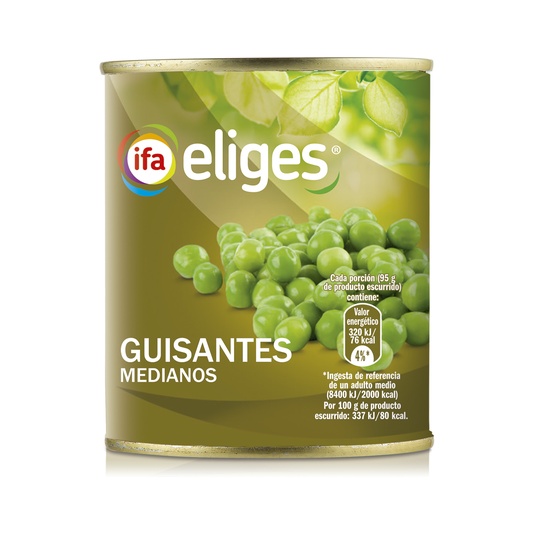 Guisante mediano en lata de 95g