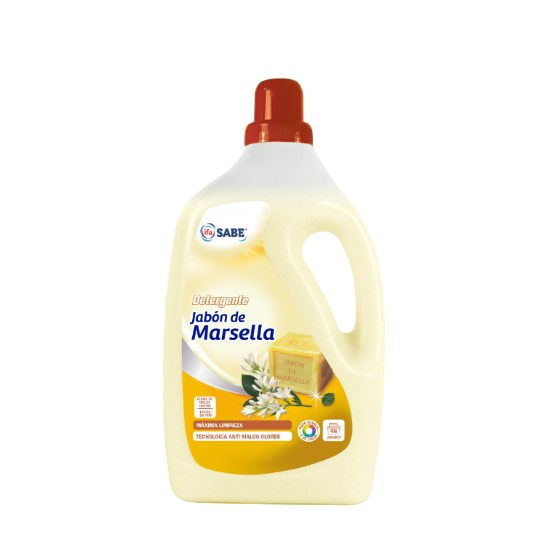 DETERGENTE LIQUIDO MARSELLA 46 LAVADOS BOTELLA 3 L