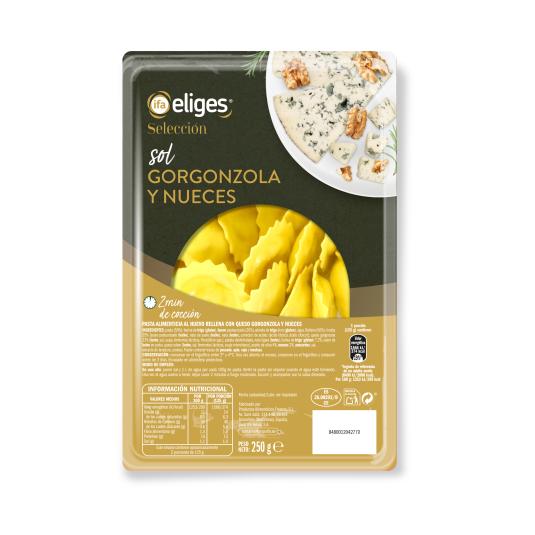 Pasta rellena de gorgonzola y nueces - 250g