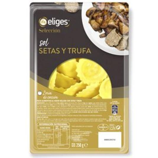 Pasta rellena de setas y trufa - 250g