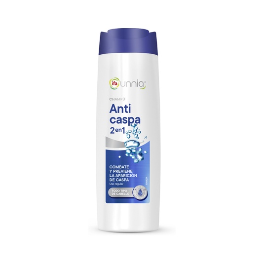 Champú anticaspa 2 en 1 Unnia - 400ml