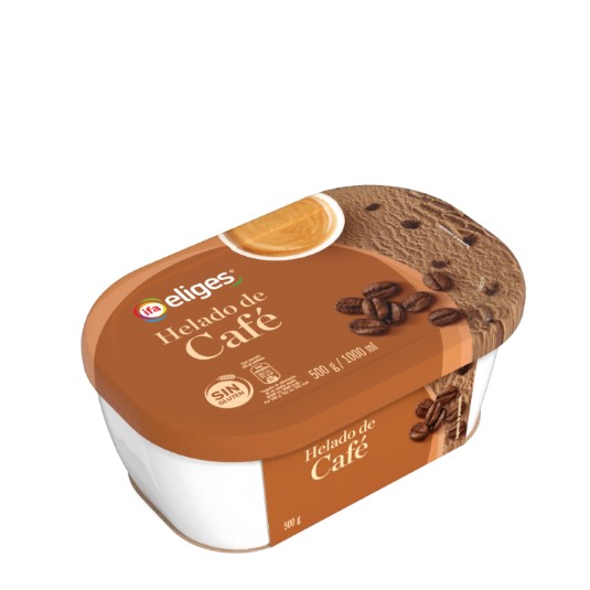 Tarrina de helado de café