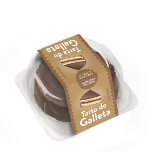 Tarta de galleta congelada