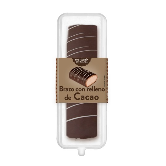 Brazo de chocolate congelado