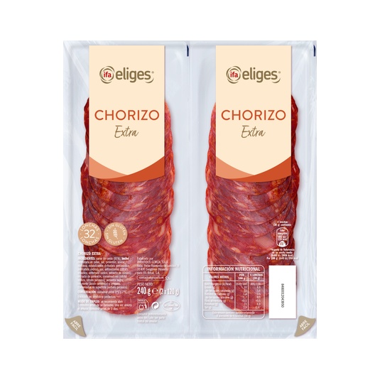 CHORIZO EXTRA BANDEJA 2X120G