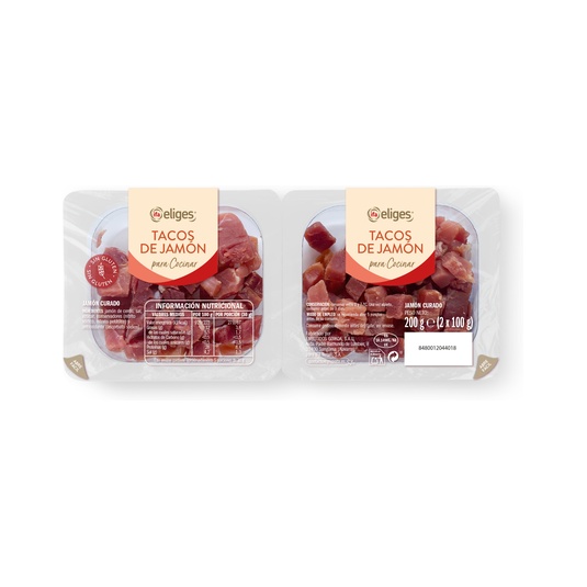 TACOS DE JAMON BARQUETA 2X100G