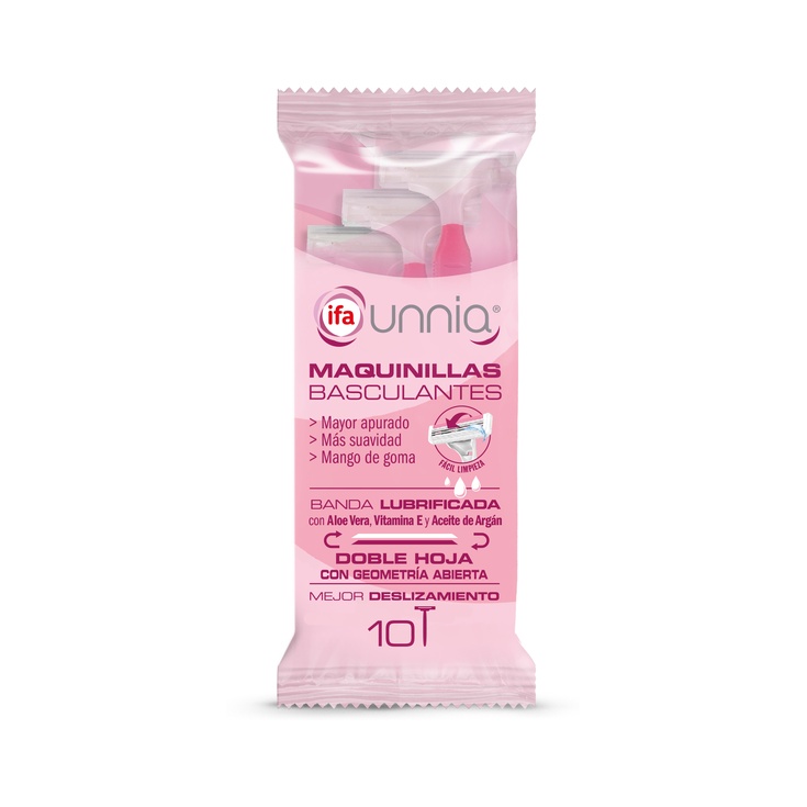 Maquinilla de afeitar para mujer 2 hojas basculantes 10 uds Maquinilla de afeitar para mujer 2 hojas basculantes 10 uds