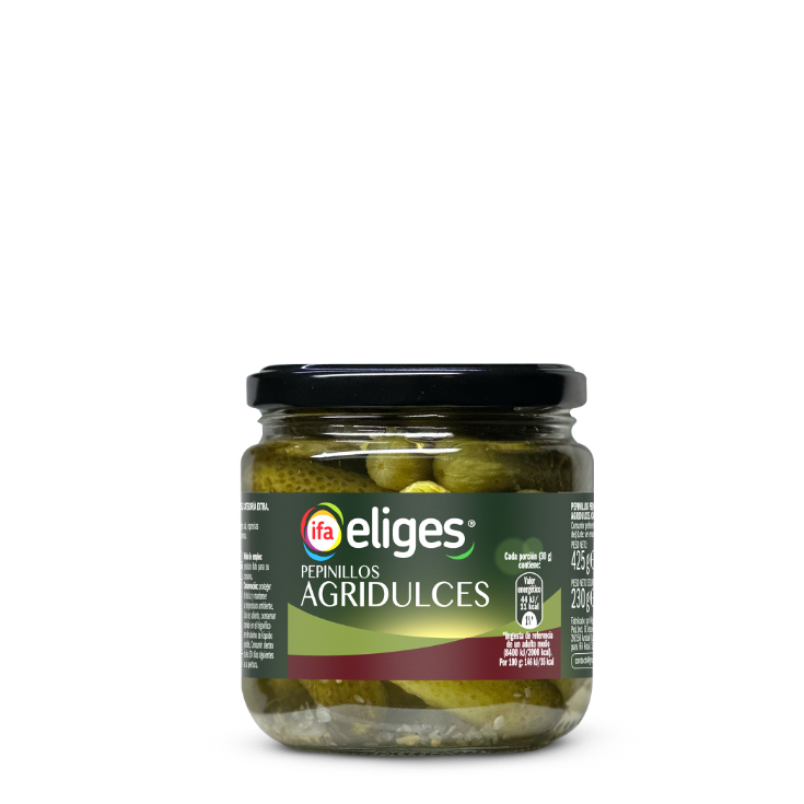 Pepinillos agridulces pequeños 230g