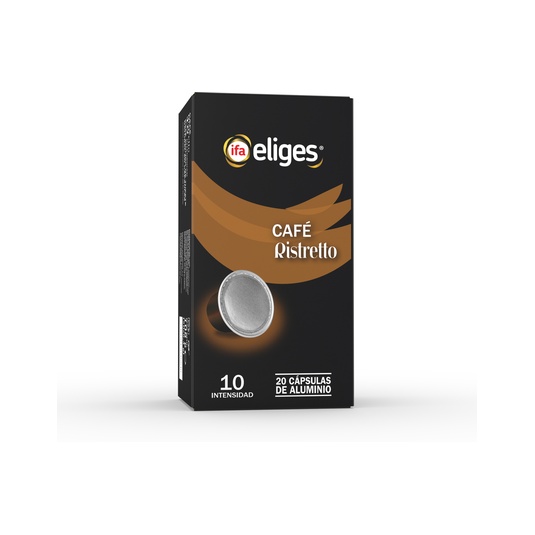 Cápsula de café ristretto intensidad 10 20uds