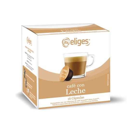 Capsulas de café con leche grandes