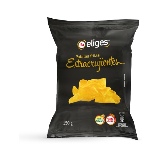 PATATAS FRITAS EXTRA CRUJIENTES BOLSA 150G