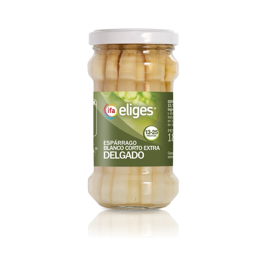 Esparrago blanco corto 13/25 en frasco de 110g