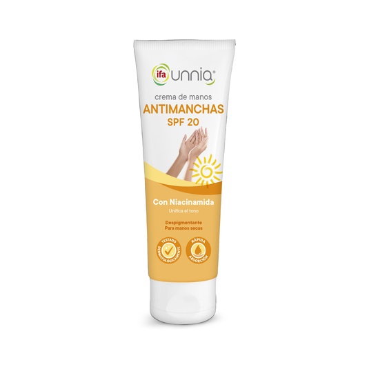 Crema de manos anti manchas con fps 20 tubo de 75ml