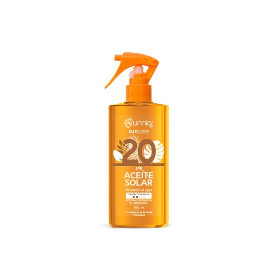 Aceite corporal de zanahoria y té SPF +20