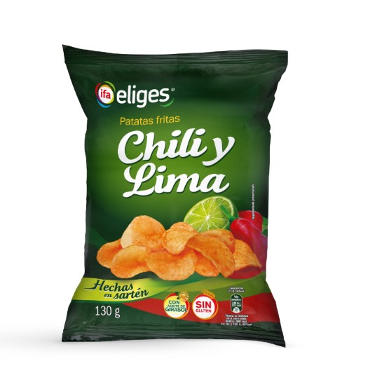 Patatas sabor chili y lima