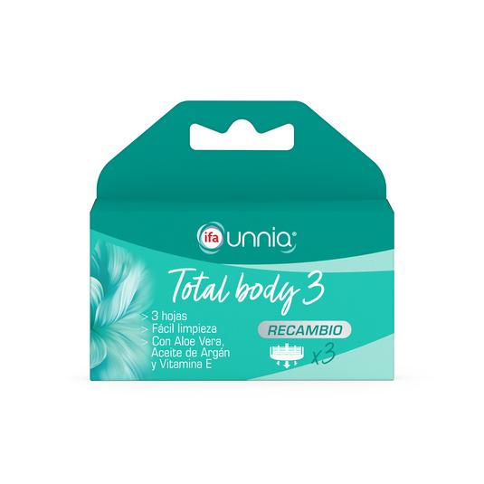 Recambio para maquinilla de mujer total body 3