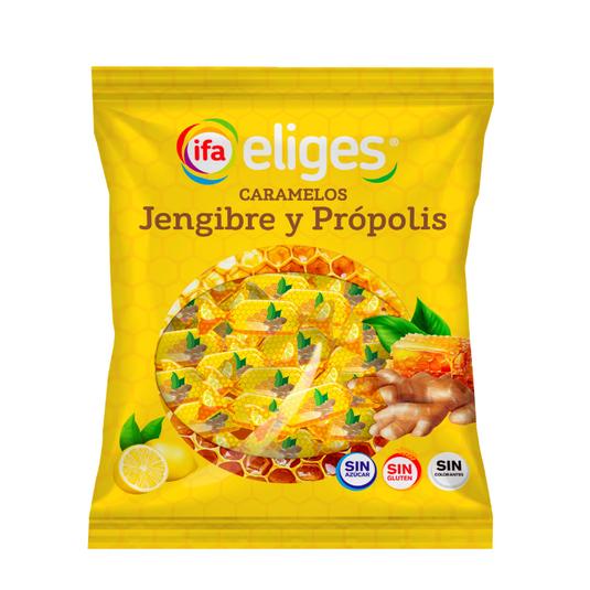 Caramelos duros con jengibre y própolis