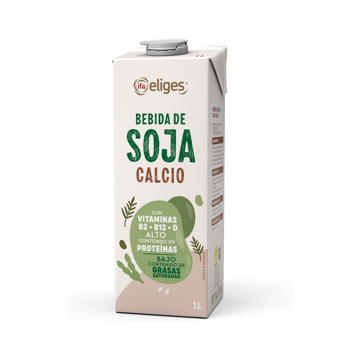Bebida de Soja Enriquecida con Calcio y Vitaminas Brik 1 L