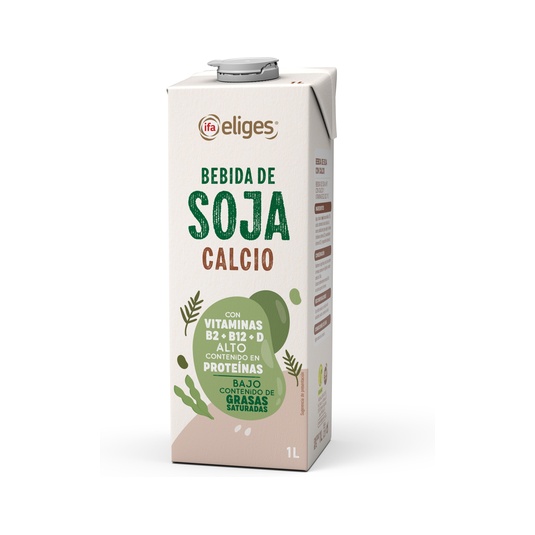 Bebida de Soja Enriquecida con Calcio y Vitaminas Brik 1 L