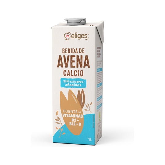 Bebida de Avena Enriquecida con Calcio y Vitamina Sin Azúcar