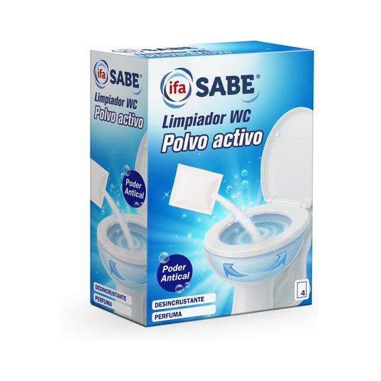 Limpiador de WC en Polvo Activo Pack de 4 Unidades de 60 g