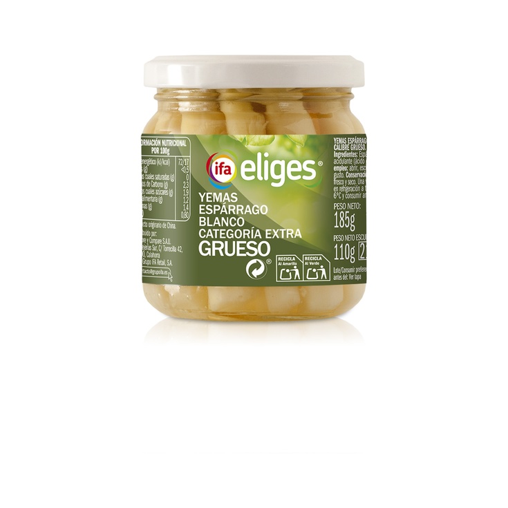 Yemas de Espárragos Extra Gruesas Frasco 180 g
