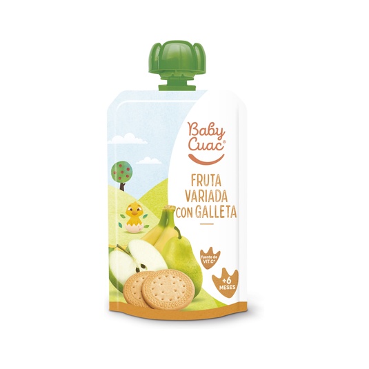 Papilla de Fruta y Galleta Formato Pouch 120 g
