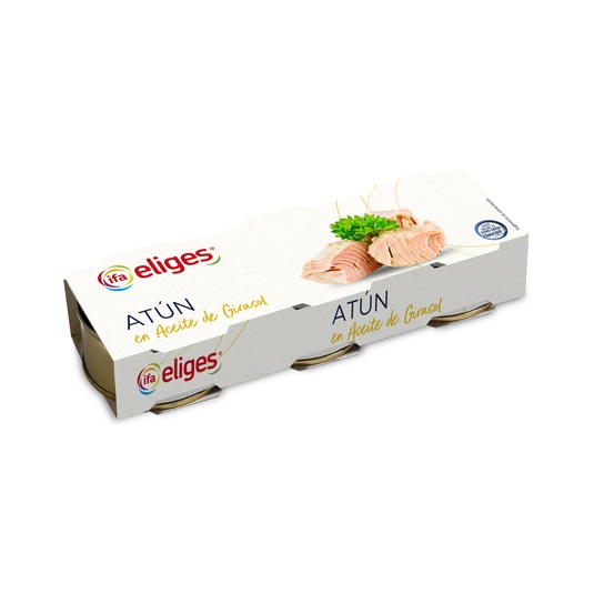 Atún Listado en Aceite Vegetal Pack de 3 Unidades de 52 g