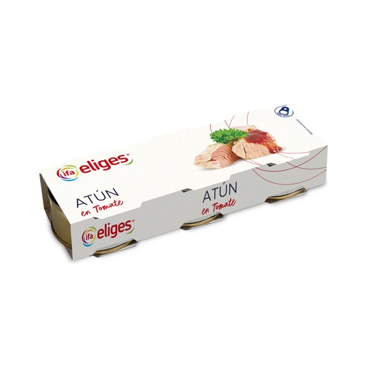 Atún Listado con Tomate Pack de 3 Unidades de 80 g