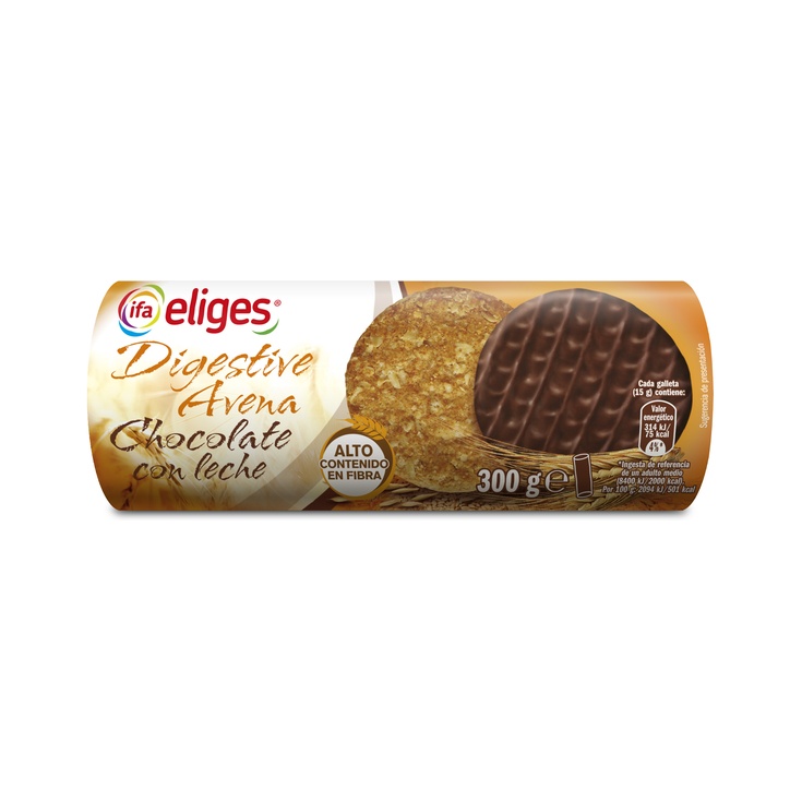 Galletas Digestive Avena Chocolate Con Leche Paquete 280 g 
