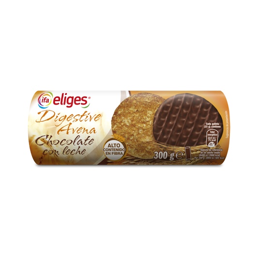 Galletas Digestive Avena Chocolate Con Leche Paquete 280 g 
