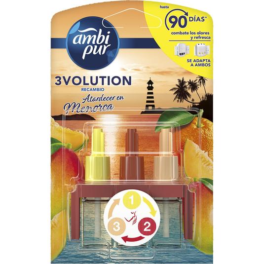Ambientador eléctrico Atardecer en Menorca 3 fragancias