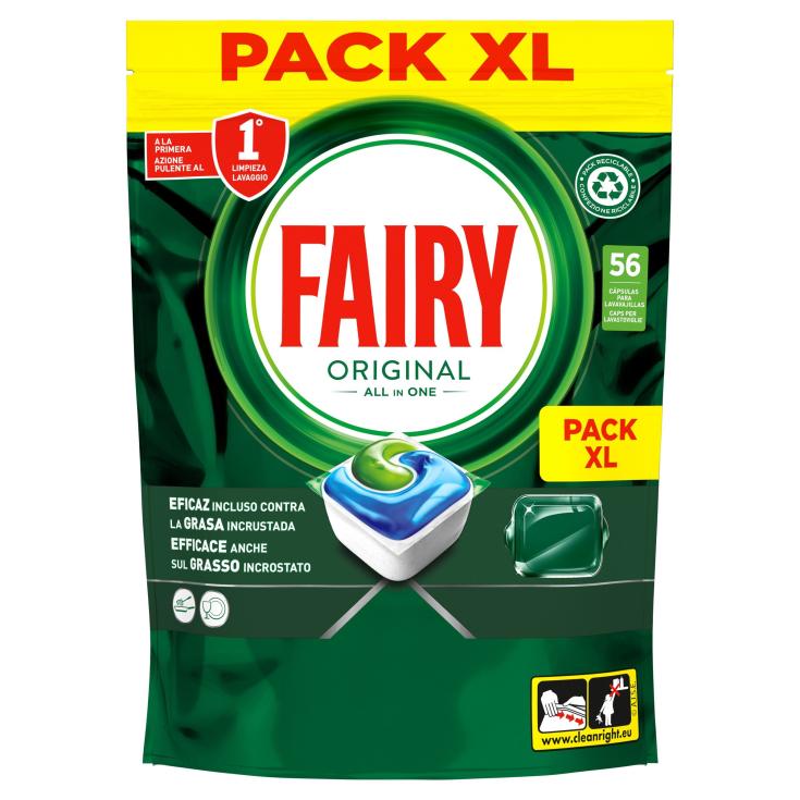 Cápsulas lavavajillas original Fairy - 56 uds