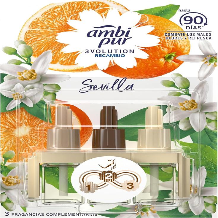 Ambientador Eléctrico 20 ml, 3 Aromas