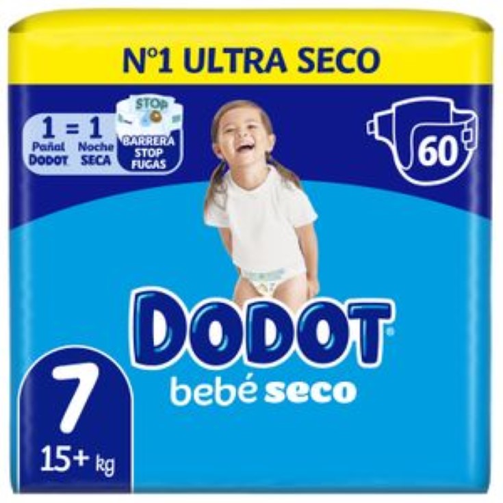Pañales bebé seco Talla 7 - 60 uds Pañales bebé seco Talla 7 - 60 uds