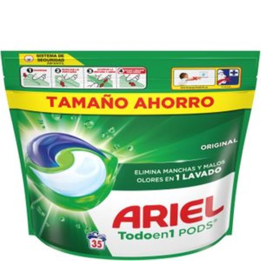 Cápsulas detergente Todo en 1 Ariel - 35 lavados