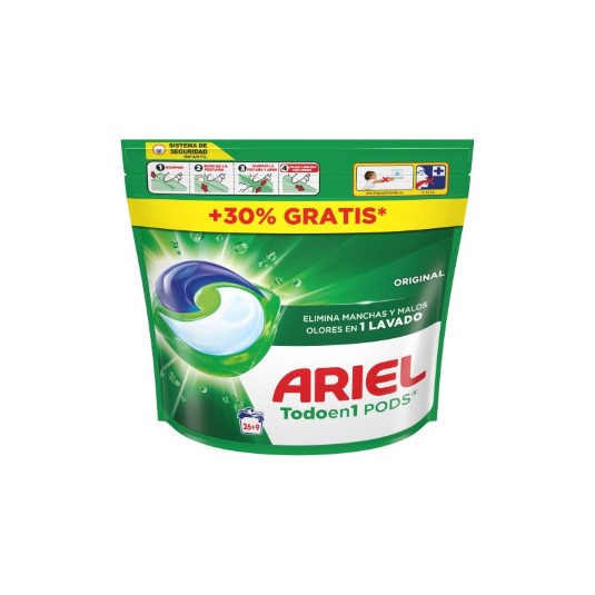 Detergente en cápsulas original Ariel 26+9