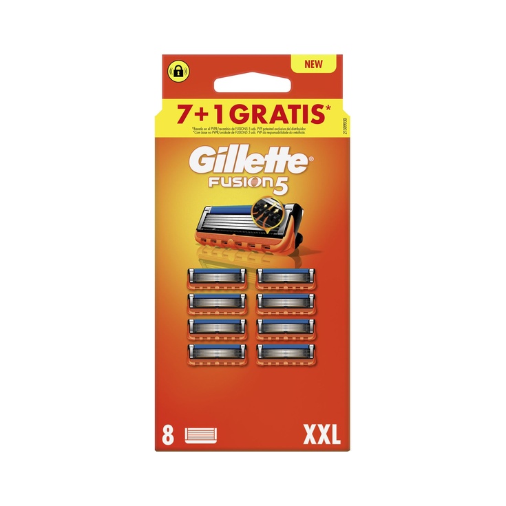 Recambio máquinilla de afeitar fusion5 7+1