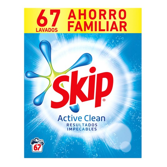 Detergente Polvo Active Clean 67 lavados