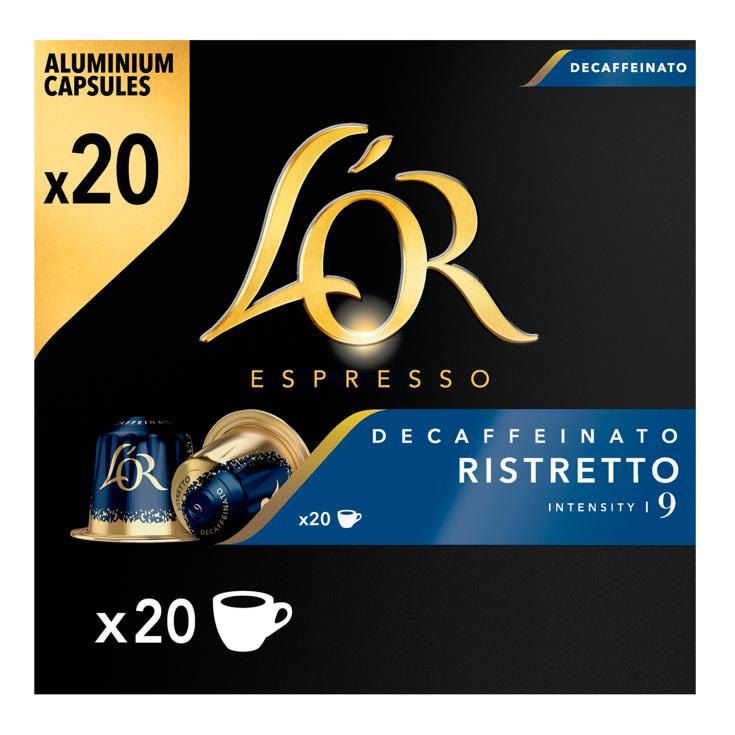 Café cápsulas Decaffeinato Ristretto - L´Or - 20 uds