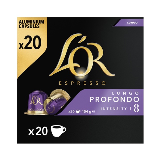 Cápsulas De Café Lungo Profundo 20 Cápsulas