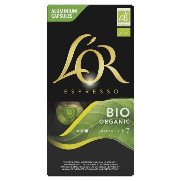 Café cápsulas Espresso Bio Organic L'Or - 10 uds