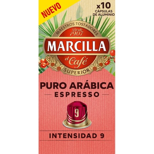 Cápsulas de café puro arábica - 10 uds