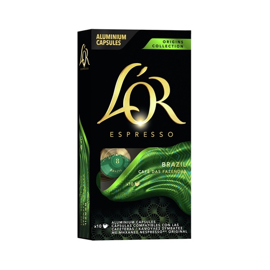 Cápsulas De Café Brazil 10 Cápsulas L´Or
