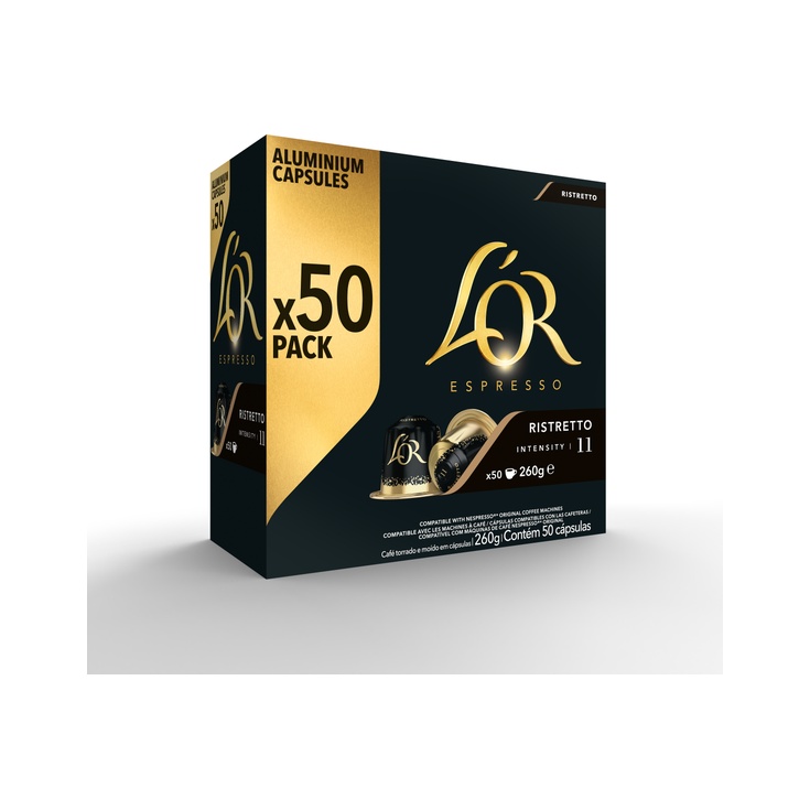 Cápsulas Ristretto - 50 Cápsulas Compatibles Nespresso