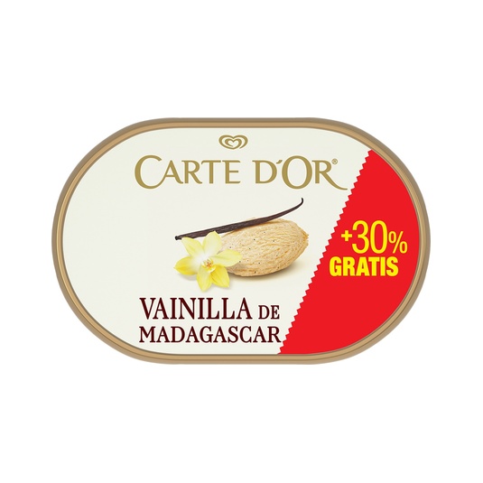 Tarrina de helado de vainilla - 622g