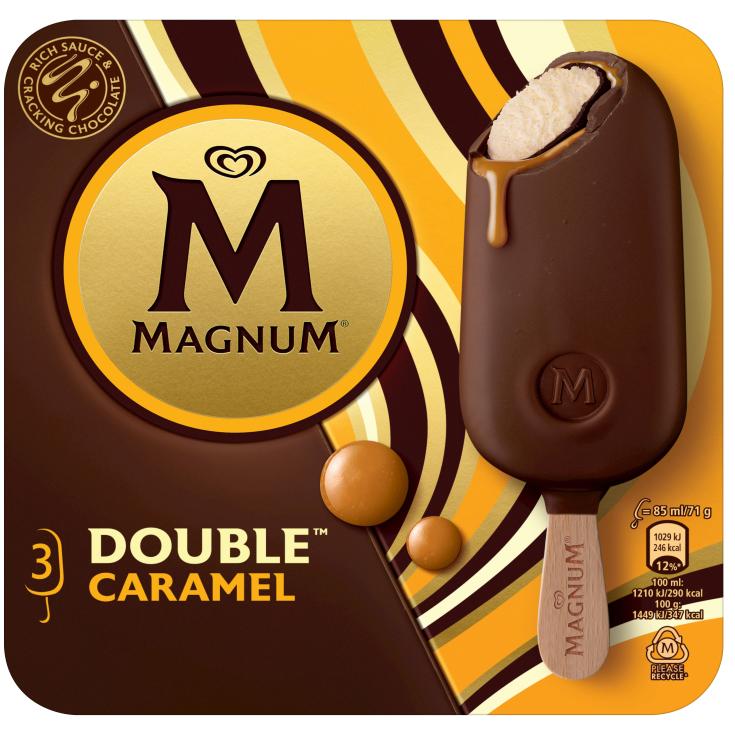 Helado Double Caramel - Magnum - 3x85ml